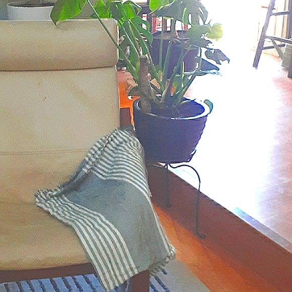 Woolrich Classic Grey And White Striped Comfy Soft Lightweight Throw Blanket - Picture 2 of 7